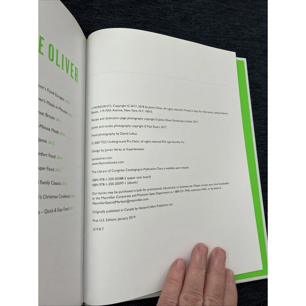 5 Ingredients : Quick and Easy Food by Jamie Oliver (2019, Hardcover)